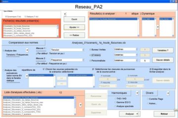 Interface window for analyzing simulation results